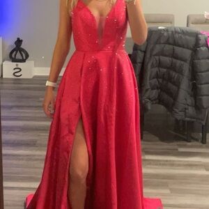Elegant pink Evening Gown prom